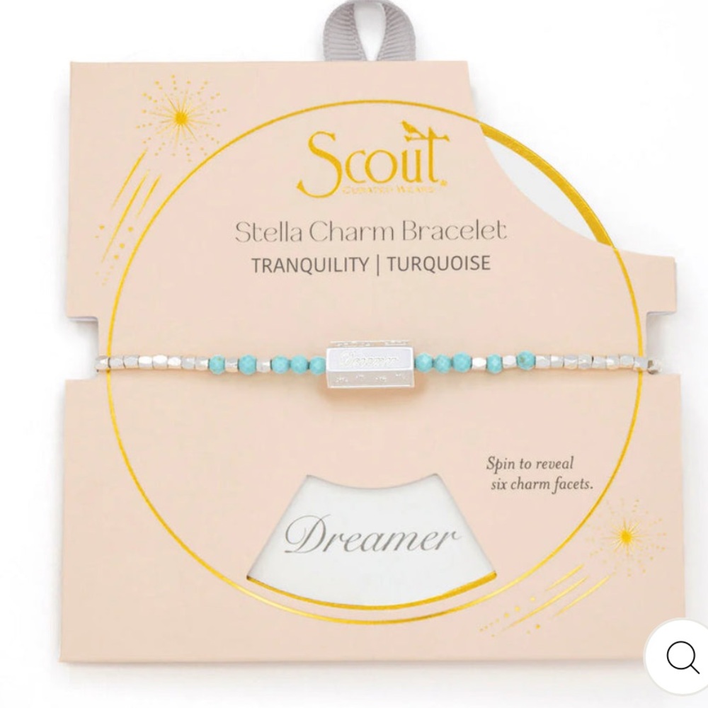 NEW Scout tranquility turquoise stalls beaded bracelet